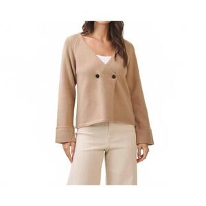 NEW ABLE double button cardigan in mocha